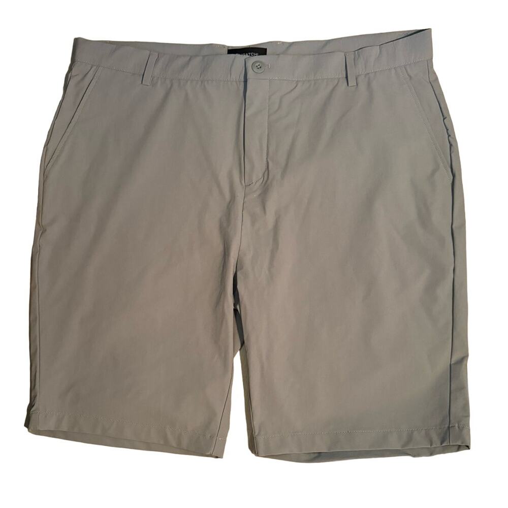 BUGATCHI NWT $139 Nylon Spandex Flat Front Bermuda Shorts Size 38